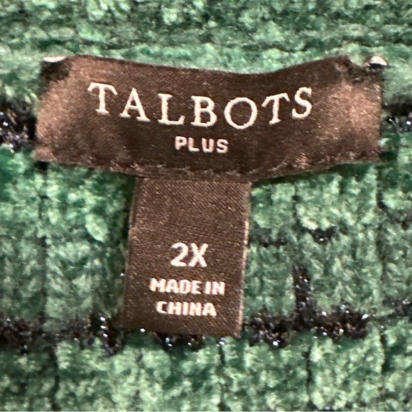 Talbots Deep Green Cardigan size 2X - Picture 7 of 8